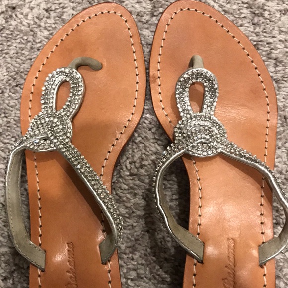 Tommy Bahama Thong Rhinestone Sandals - Picture 2 of 7